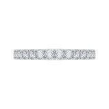 Shah Luxury 14K White Gold Diamond Wedding Band photo