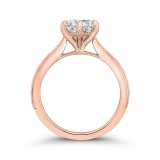 Shah Luxury 14K Rose Gold Round Diamond Engagement Ring (Semi-Mount) photo 4