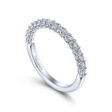 Gabriel & Co. 14k White Gold Wedding Band photo 3