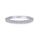 Gabriel & Co. 14k White Gold Wedding Band photo