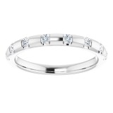 14K White 1/4 CTW Diamond Anniversary Band photo 3