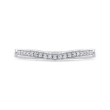 Shah Luxury Round Diamond Wedding Band In 14K White Gold photo