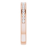 14K Rose 1/4 CTW Diamond Anniversary Band photo 4