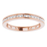 14K Rose 3/8 CTW Diamond Stackable Ring photo 3