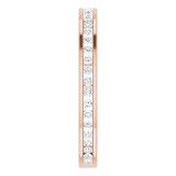 14K Rose 3/8 CTW Diamond Stackable Ring photo 4