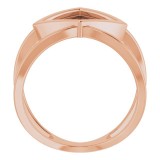 14K Rose Freeform Ring photo 2