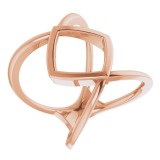 14K Rose Freeform Ring photo