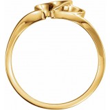 14K Yellow Freeform Remount Ring photo 2