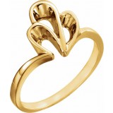 14K Yellow Freeform Remount Ring photo