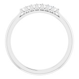 14K White 1/10 CTW Diamond Anniversary Band photo 2