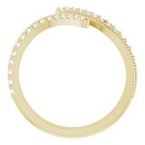 14K Yellow 1/4 CTW Diamond Bypass Ring photo 2