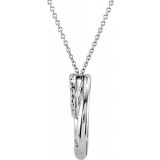 14K White 1/3 CTW Diamond 18 Necklace photo 2