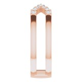 14K Rose 1/6 CTW Diamond Geometric Ring photo 4