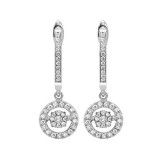 Gems One 10KT White Gold & Diamond Rhythm Of Love Fashion Earrings  - 1/2 ctw photo