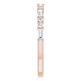 14K Rose 3/8 CTW Diamond Anniversary Band photo 4