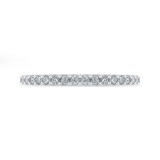 Shah Luxury 14K White Gold Round Diamond Wedding Band photo