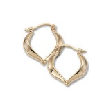 Carla 14K Yellow Gold Small Heart Shaped Hoop Earrings photo