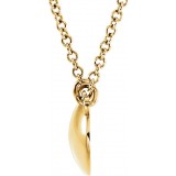 14K Yellow Convex 18 Necklace photo 2