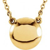 14K Yellow Convex 18 Necklace photo
