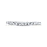 Shah Luxury 14K White Gold Diamond Wedding Band photo