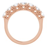 14K Rose 1 1/3 CTW Diamond Anniversary Band photo 2