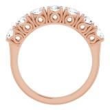 14K Rose 1 1/3 CTW Diamond Anniversary Band photo 2