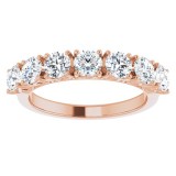 14K Rose 1 1/3 CTW Diamond Anniversary Band photo 3