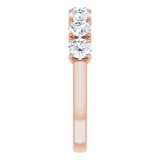 14K Rose 1 1/3 CTW Diamond Anniversary Band photo 4