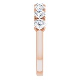 14K Rose 1 1/3 CTW Diamond Anniversary Band photo 4