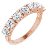 14K Rose 1 1/3 CTW Diamond Anniversary Band photo