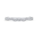 Shah Luxury 14K White Gold Diamond Wedding Band photo