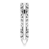 14K White Stackable Ring photo 4