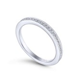 Gabriel & Co. 14k White Gold Contemporary Eternity Wedding Band photo 3