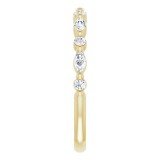 14K Yellow 1/4 CTW Diamond Anniversary Band photo 4