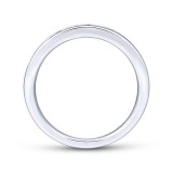 Gabriel & Co. 14k White Gold Contemporary Diamond Wedding Band photo 2