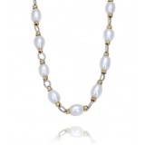 Vahan 14k Gold & Sterling Silver White Pearl Necklace photo