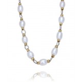 Vahan 14k Gold & Sterling Silver White Pearl Necklace photo