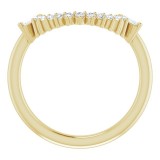 14K Yellow 1/5 CTW Diamond Matching Band photo 2