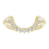 14K Yellow 1/5 CTW Diamond Matching Band photo 3