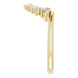 14K Yellow 1/5 CTW Diamond Matching Band photo 4
