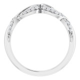 14K White 1/4 CTW Diamond Anniversary Band photo 2