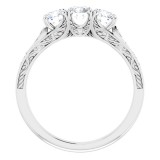 14K White 7/8 CTW Diamond Anniversary Band photo 2