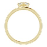 14K Yellow 1/5 CTW Diamond Ring photo 2