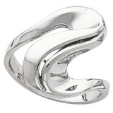 14K White Freeform Ring photo