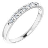 14K White 1/5 CTW Diamond Anniversary Band photo