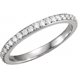 14K White 1/3 CTW Diamond Band photo