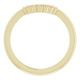 14K Yellow 1/10 CTW Diamond Matching Band photo 2