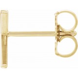 14K Yellow Single Initial K Earring photo 2
