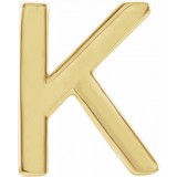 14K Yellow Single Initial K Earring photo