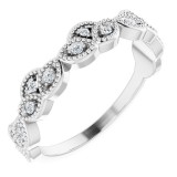 14K White 1/8 CTW Diamond Anniversary Band photo